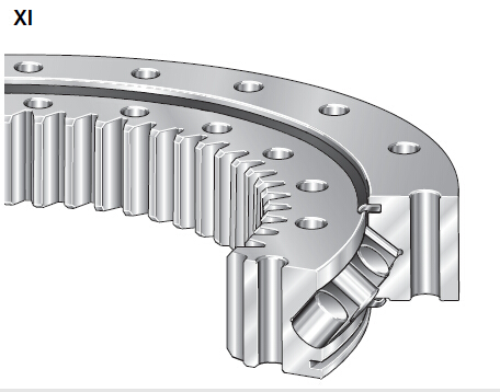  Перекрестный роликовый роторный подшипник INA XI/XSI (с внутренними зубьями)
